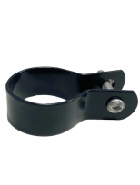 Apkaba tinklinei tvorai, ø38 mm, GALINĖ, ZN+RAL7016 (tamsi grafitinė) Apkaba tinklinei tvorai, ø38 mm, GALINĖ, ZN+RAL7016 (tamsi grafitinė)