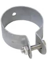 Apkaba tinklinei tvorai, ø38 mm, GALINĖ, ZN (cinkas) Apkaba tinklinei tvorai, ø38 mm, GALINĖ, ZN (cinkas)