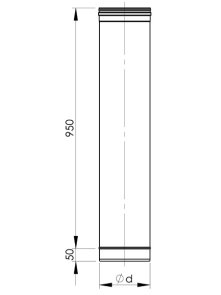 Apvalus įdėklas HeatUp NP d.130, L-1.0m (H111 1 1001 0130 100) 1 Apvalus įdėklas HeatUp NP d.130, L-1.0m (H111 1 1001 0130 100) 1
