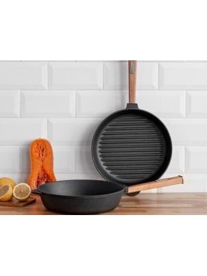 Apvali Grill Keptuvė Ø 26 cm BZ-GRILL 1 Apvali Grill Keptuvė Ø 26 cm BZ-GRILL 1