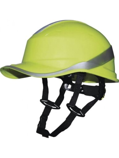 Apsauginis šalmas Baseball, 1000 VAC/1500 VDC, geltonas DIAMOND V UP, Delta Plus
