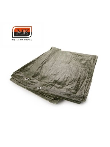Apsauginis tentas, žalias - 3 x 5 m, 90 g/m2 Apsauginis tentas, žalias - 3 x 5 m, 90 g/m2
