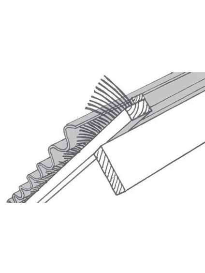 Apsauga nuo paukščių (šlaito ventiliacijai) COMB, 60 mm x 1 m, juoda ...