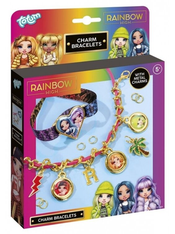 Apyrankių gaminimo rinkinys Rainbow High Charm Bracelets