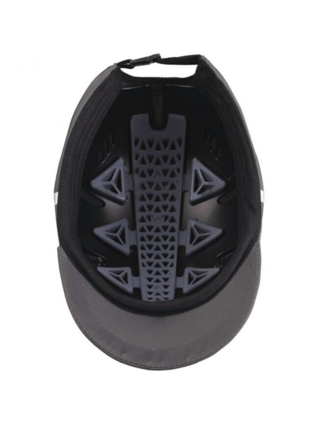 Apsauginė kepurė Kaizio,  ergonomiška,  pilka/juoda, Delta Plus 3