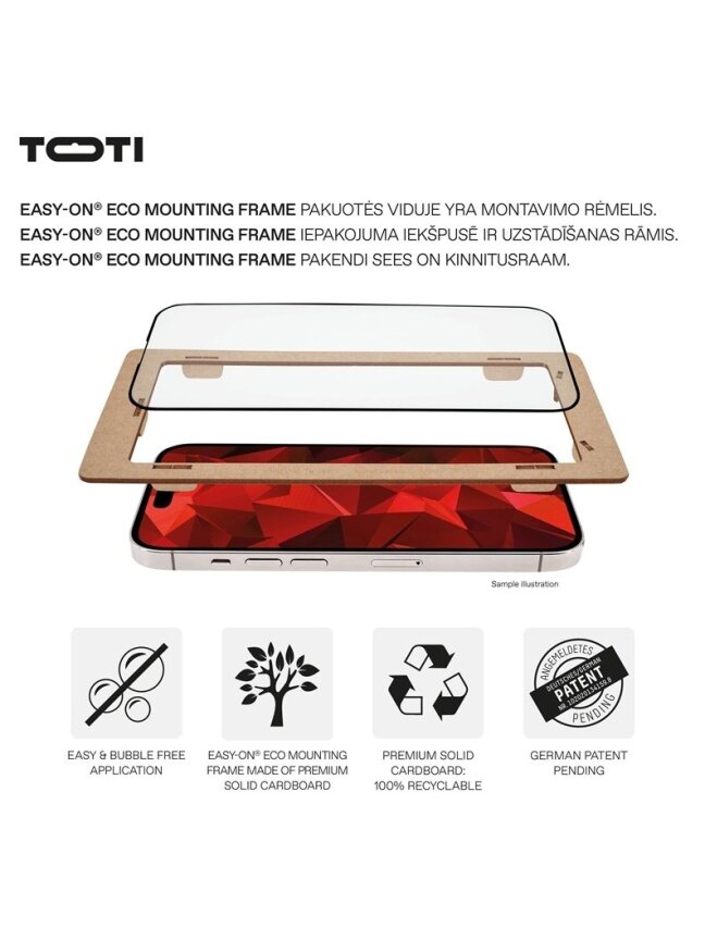 Apsauginis stiklas Toti Premium iPhone 16 Pro Max 2