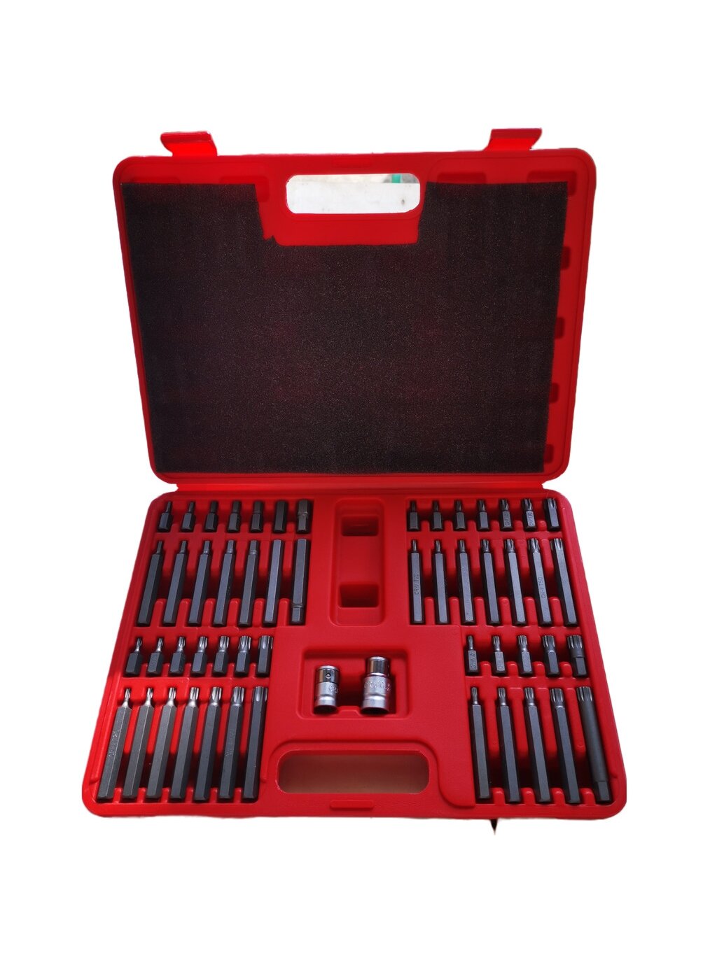 ⬡ Atsuktuvo antgalių rinkinys 54 vnt. TORX, TORX SEC, HEX, SPLINE (MHR04760)