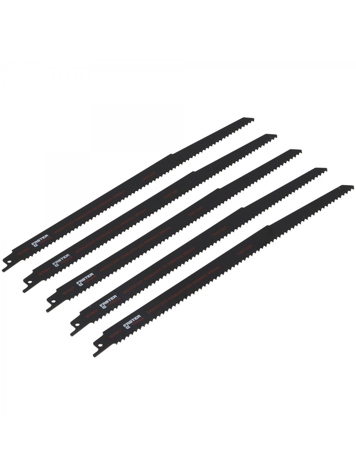 Atsarginiai pjūkleliai el.siaurapjūkliui (medžiui) 6TPI HCS 5 vnt. Faster Tools | 300x19x1,2mm 1 Atsarginiai pjūkleliai el.siaurapjūkliui (medžiui) 6TPI HCS 5 vnt. Faster Tools | 300x19x1,2mm 1