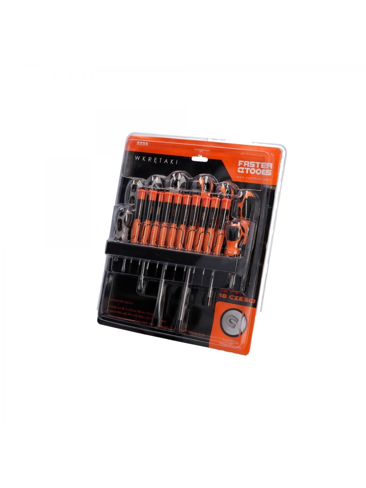 Atsuktuvų rinkinys EXTRA CrV 18 vnt. Faster Tools 1