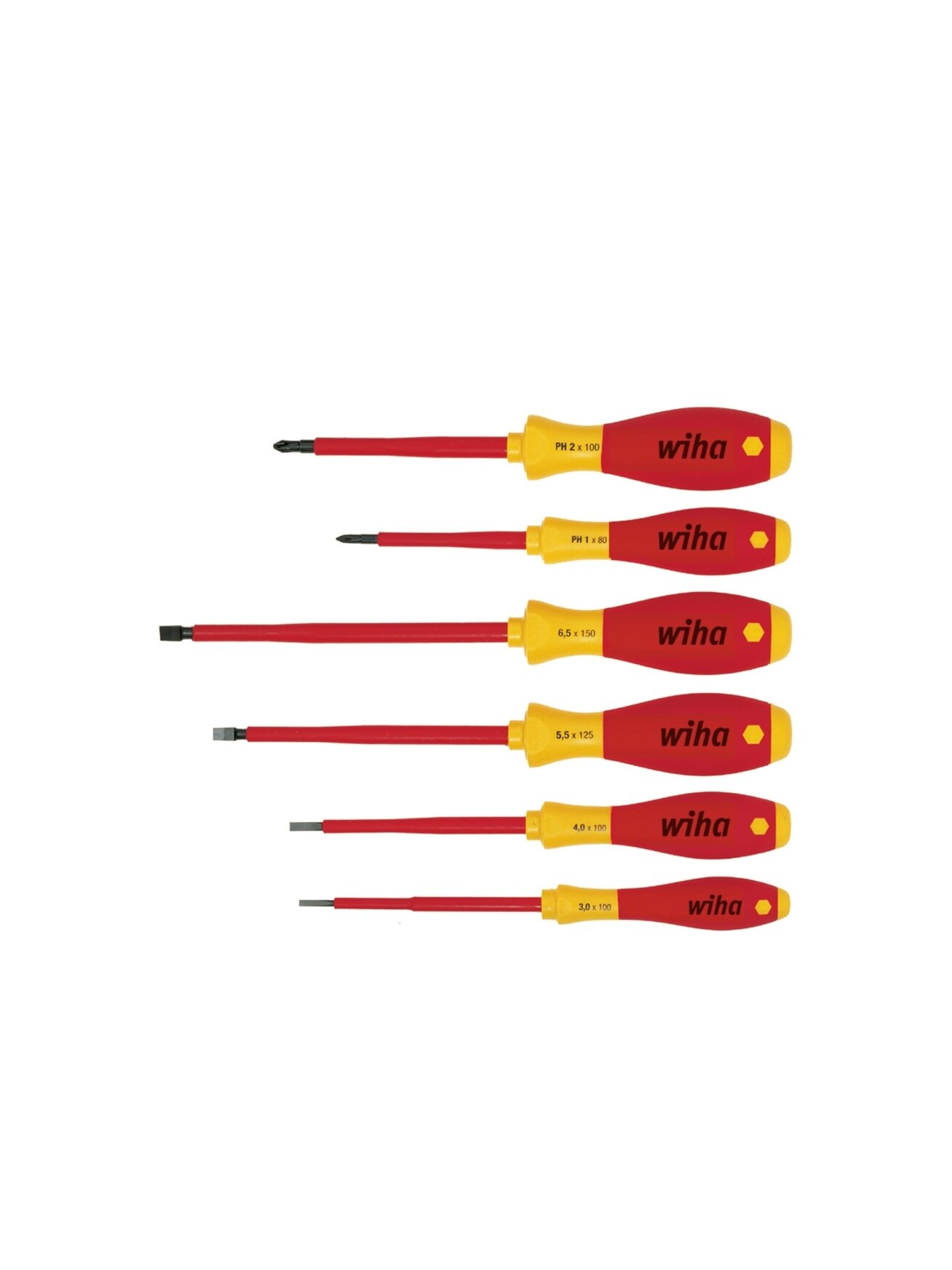 Atsuktuvų rinkinys elektrikui WIHA SoftFinish Phillips (6 vnt.)