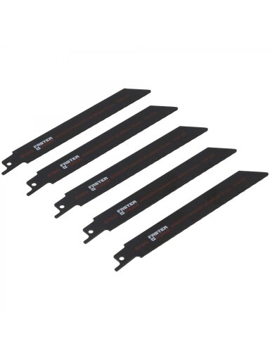 Atsarginiai pjūkleliai el.siaurapjūkliui (metalui) 150x19x0,9mm 24TPI BiMetal Faster Tools