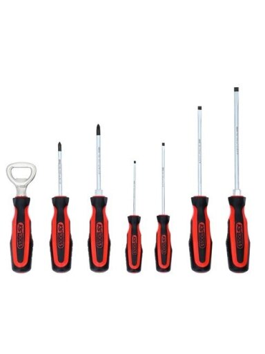 Atsuktuvų komplektas (PH1, PH2, Slotted 3; 4; 5,5; 6,5), KS Tools