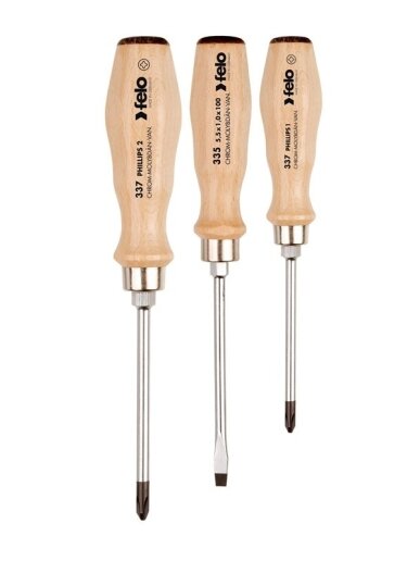 Atsuktuvų komplektas FELO 3 vnt PH1/PH2/SL 5,5 Atsuktuvų komplektas FELO 3 vnt PH1/PH2/SL 5,5