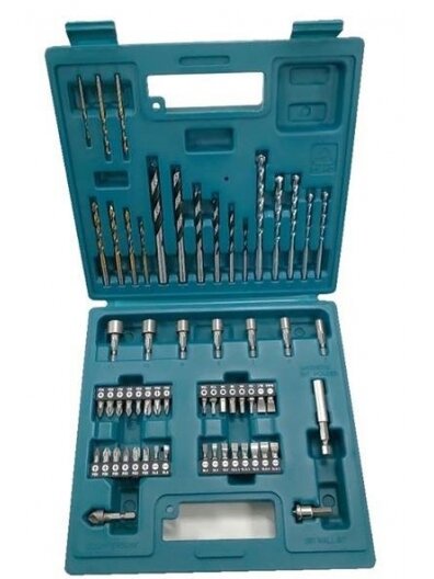 Atsuktuvo antgalių ir grąžtų rinkinys Makita 60 vnt. E-11829 Atsuktuvo antgalių ir grąžtų rinkinys Makita 60 vnt. E-11829