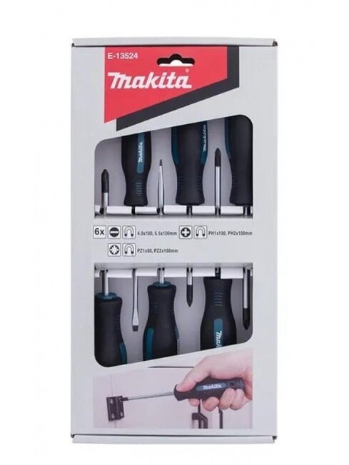 Atsuktuvų komplektas Makita 6 vnt E-13524 1 Atsuktuvų komplektas Makita 6 vnt E-13524 1