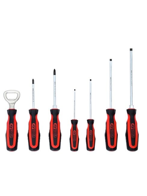 Atsuktuvų komplektas (PH1, PH2, Slotted 3; 4; 5,5; 6,5), KS Tools 1 Atsuktuvų komplektas (PH1, PH2, Slotted 3; 4; 5,5; 6,5), KS Tools 1