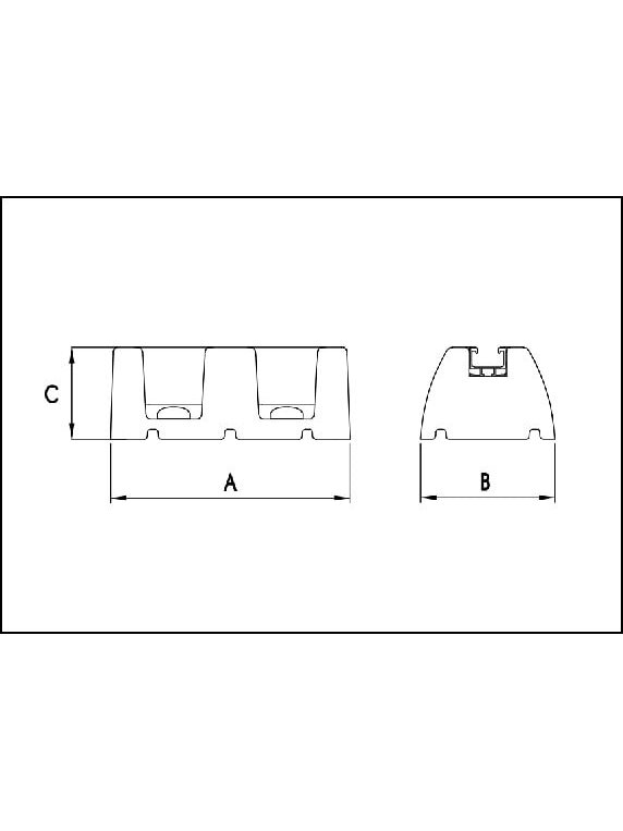 Atrama kondicionieriaus išoriniam blokui Tecnosystemi, SBR Extreme 70-20 500 kg 600 mm (1 vnt) 2 Atrama kondicionieriaus išoriniam blokui Tecnosystemi, SBR Extreme 70-20 500 kg 600 mm (1 vnt) 2