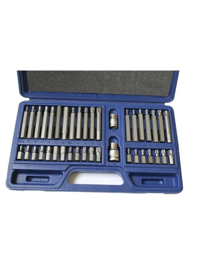 ⬡ Atsuktuvo antgalių rinkinys 40 vnt. TORX, HEX, SPLINE (KR040MDA, KINGROY) ⬡ Atsuktuvo antgalių rinkinys 40 vnt. TORX, HEX, SPLINE (KR040MDA, KINGROY)