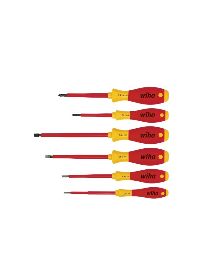 Atsuktuvų rinkinys elektrikui WIHA SoftFinish Phillips (6 vnt.)