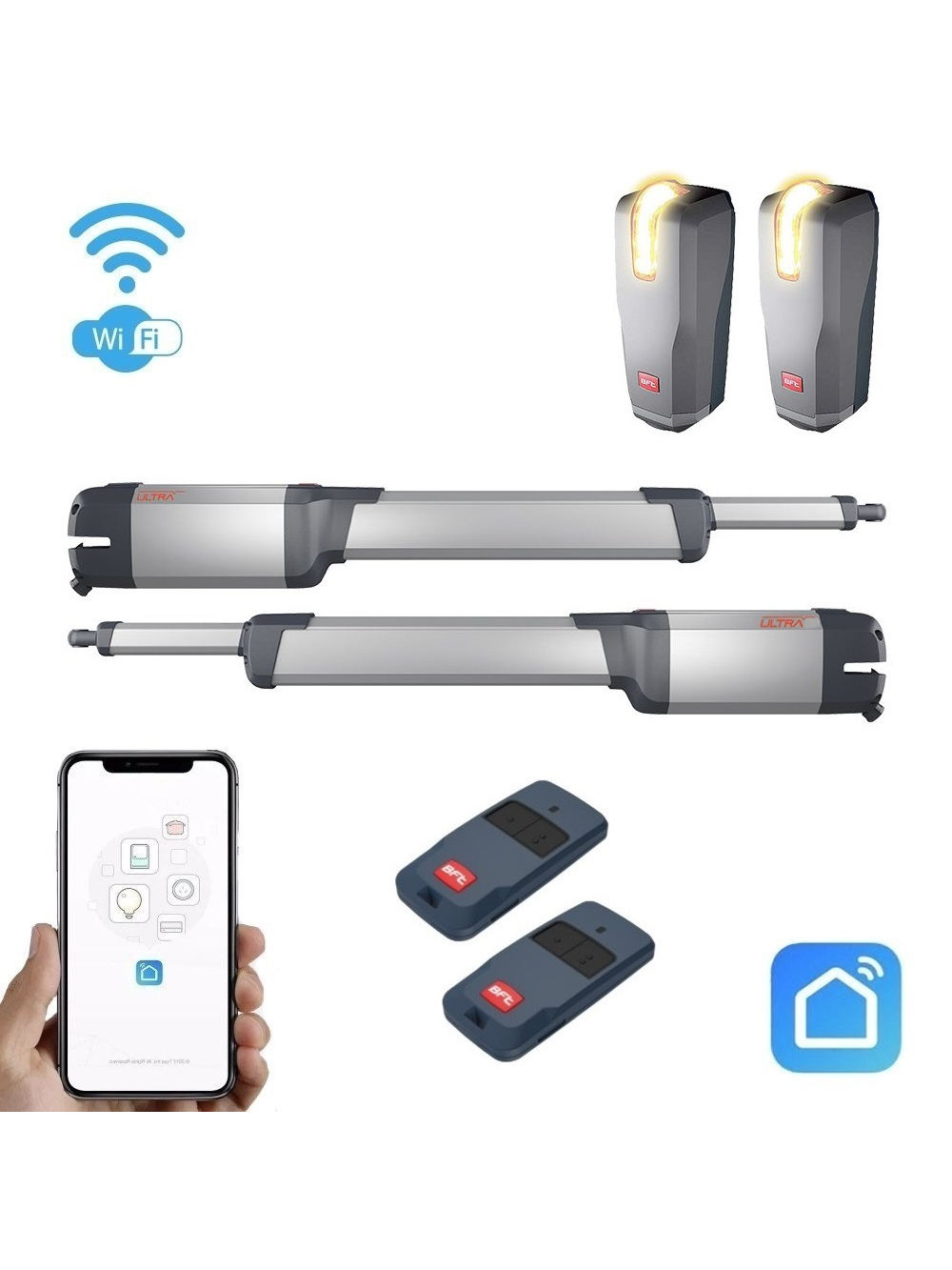 Automatika varstomiems vartams KUSTOS ULTRA BT A25, varstoma dalis iki 5m, iki 800kg. (Su Fotoelementais ir WIFI)