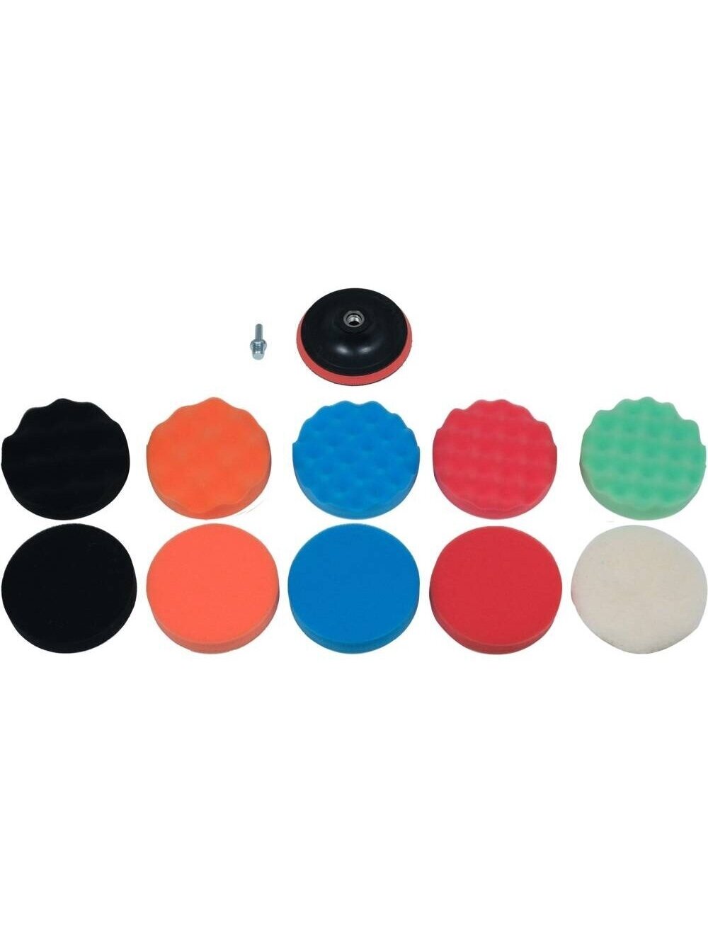 ⬡ Automobilio detailingo/poliravimo 150 mm, M14 rinkinys 12 vnt. (YT47932, YATO)
