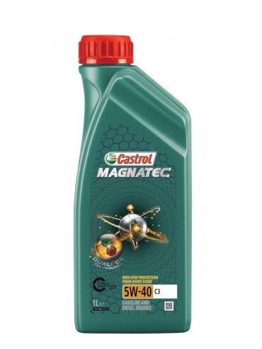 Automobilio variklio tepalas Castrol Magnatec C3, 5W-40, 1 l