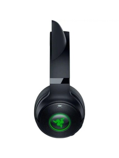 AUSINĖS RAZER KRAKEN V2 KITTY BT JUODOS