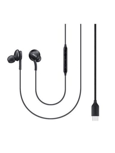 AUSINĖS SAMSUNG AKG USB-C JUODOS