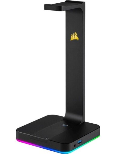 Ausinių stovas Corsair ST100 RGB Premium, juoda