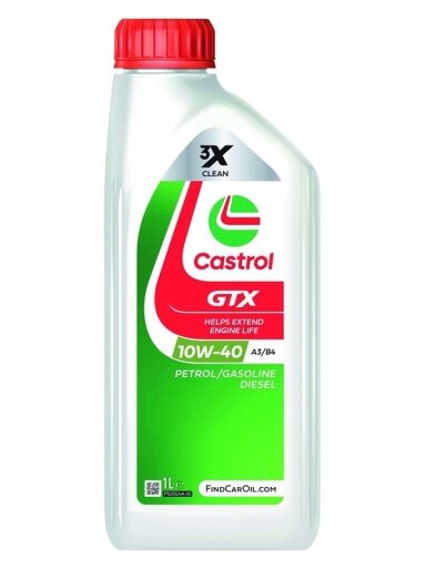 Auto variklio tepalas Castrol GTX Ultraclean, 10W-40, 1 l