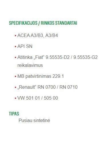 Auto variklio tepalas Castrol GTX Ultraclean, 10W-40, 4 l