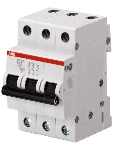 Automatinis jungiklis ABB SH203 3P B 6kA, 25 A