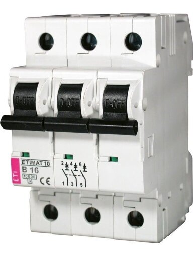 Automatinis jungiklis ETIMAT10, 3P, B, 10kA, 32 A