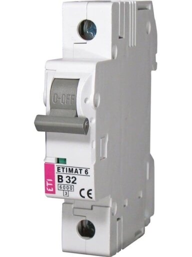 Automatinis jungiklis ETIMAT6, 1P, C, 6kA, 20 A