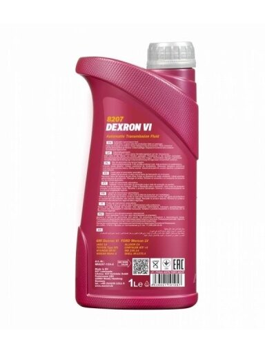 Automatinių pavarų dėžių alyva Mannol ATF Dexron VI, 1 l