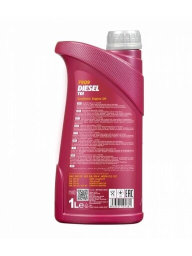 Automobilio variklio tepalas Mannol Diesel TDI, 5W-30, 1 l