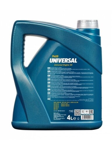 Automobilio variklio tepalas Mannol Universal, 15W-40, 5 l