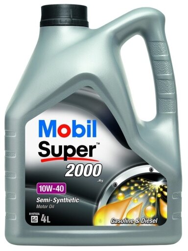 Automobilio variklio tepalas Mobil Super 2000x1, 10W-40, 4 l