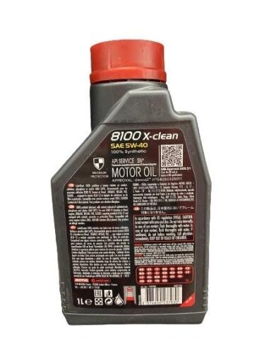 Automobilio variklio tepalas MOTUL X-CLEAN, 5W-40, 1 l