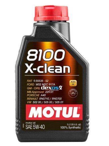 Automobilio variklio tepalas MOTUL X-CLEAN, 5W-40, 1 l
