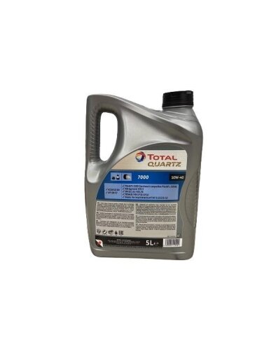 Automobilio variklio tepalas Total Quartz 7000, 10W-40, 5 l