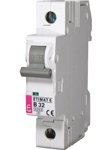 Automatinis jungiklis ETIMAT10, 1P, B, 10kA, 13 A Automatinis jungiklis ETIMAT10, 1P, B, 10kA, 13 A