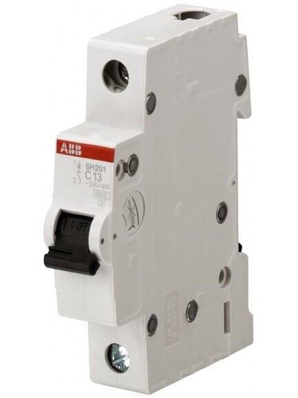 Automatinis jungiklis ABB SH201 1P C 6ka, 13 A Automatinis jungiklis ABB SH201 1P C 6ka, 13 A