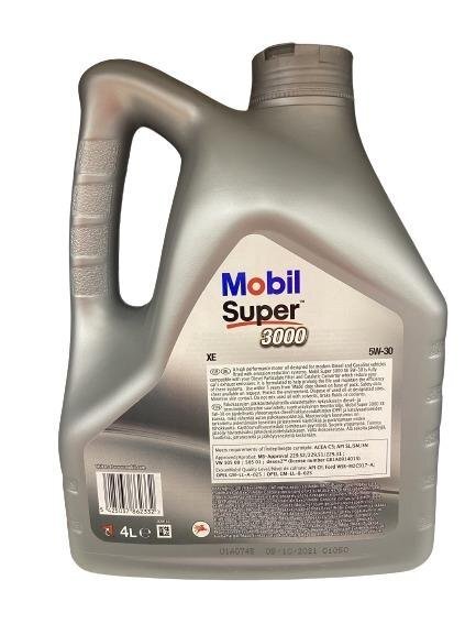 Automobilio variklio tepalas Mobil Super 3000 XE, 5W-30, 4 l 1