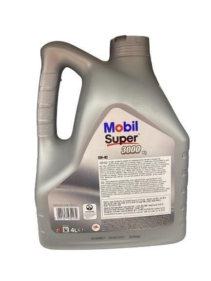 Automobilio variklio tepalas Mobil Super 3000x1, 5W-40, 4 l 1 Automobilio variklio tepalas Mobil Super 3000x1, 5W-40, 4 l 1