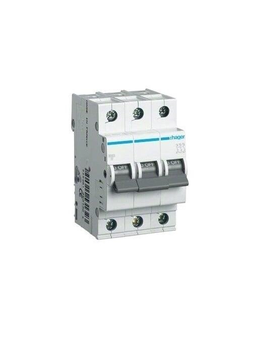 Automatinis jungiklis HAGER 3P C 6kA, 10 A Automatinis jungiklis HAGER 3P C 6kA, 10 A