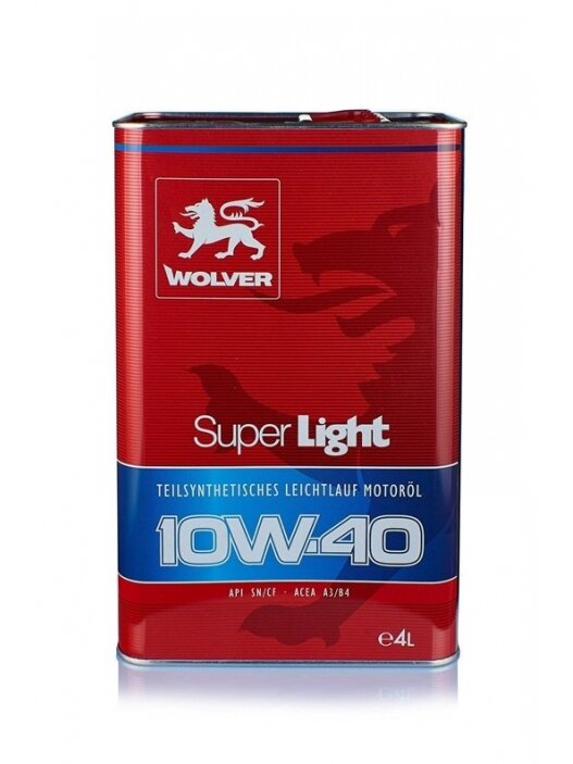 Automobilio variklio tepalas Wolver 10W - 40 4L
