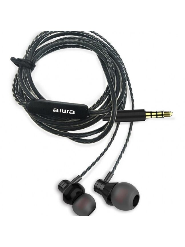 AUSINĖS 3.5MM ESTM-50BK AIWA JUODOS 2