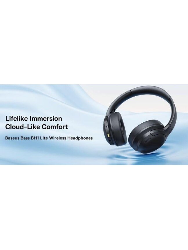 AUSINĖS BASEUS BASS BH1 LITE JUODOS 2