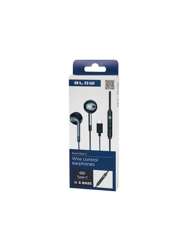 AUSINĖS BLOW B-17 JUODOS USB-C 2